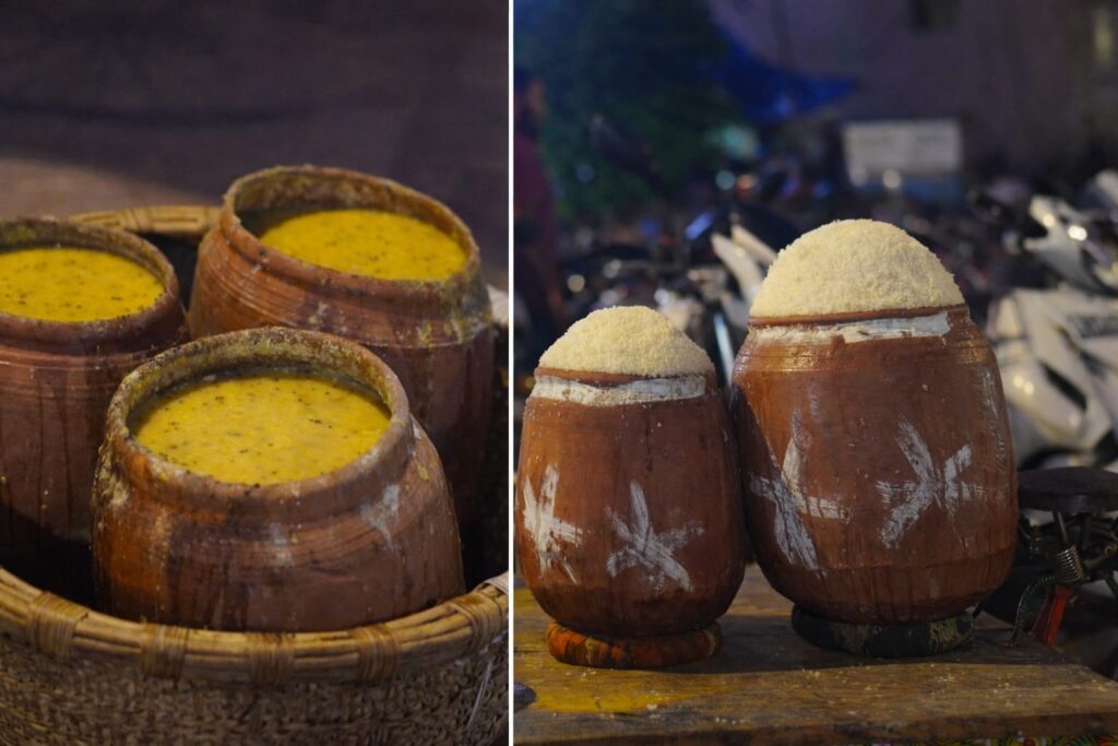 mahaprasad-anand-bazaar-jagannath-temple-puri Mahaprasad served in clay pots at Anand Bazaar Jagannath Temple Puri